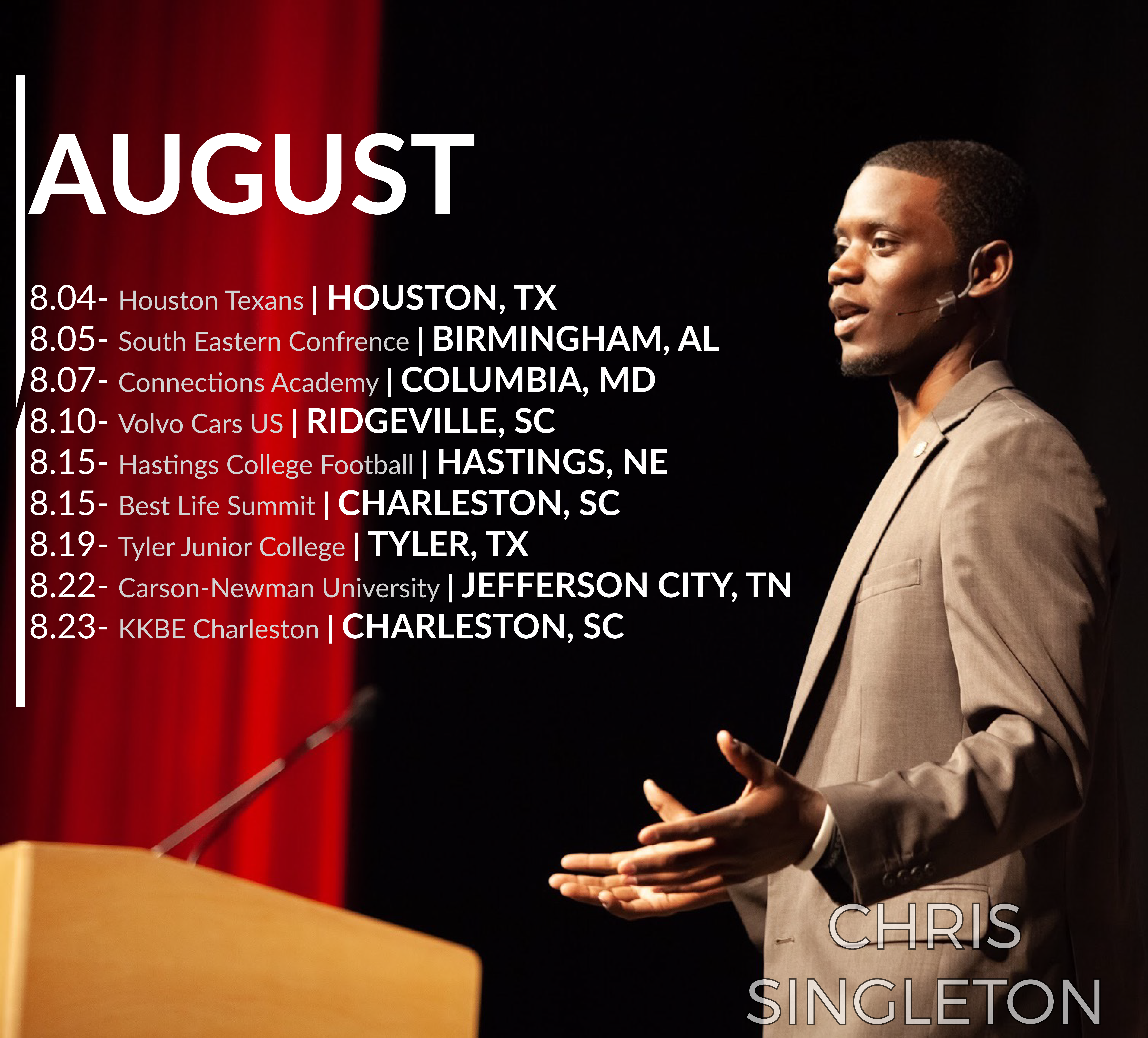 chris singleton social media post